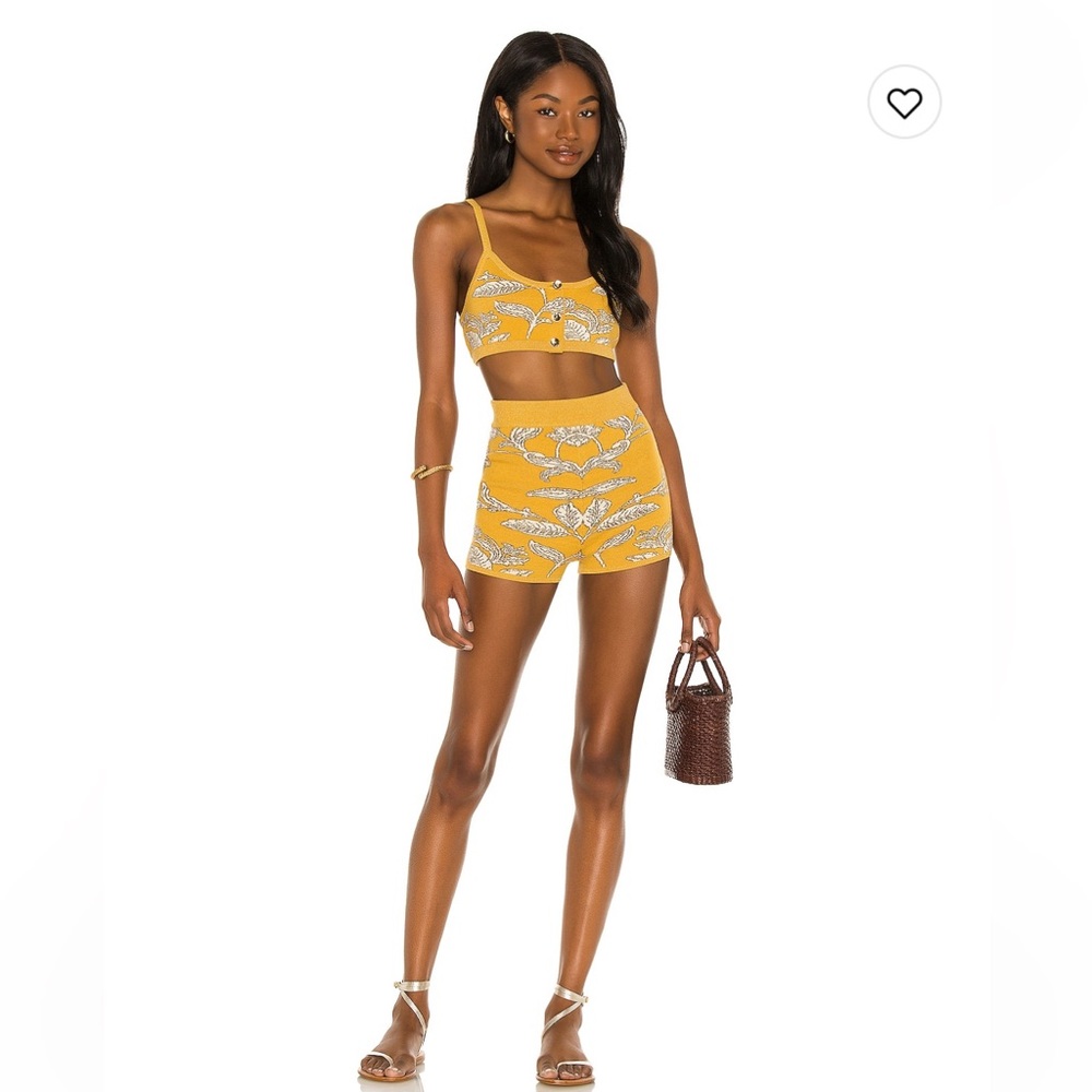 Worn once! House of Harlow x revolve prue shorts in marigold ✨